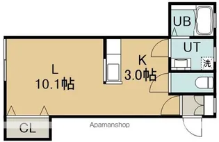 メゾン ド ボヌシャンス【1階】の間取り